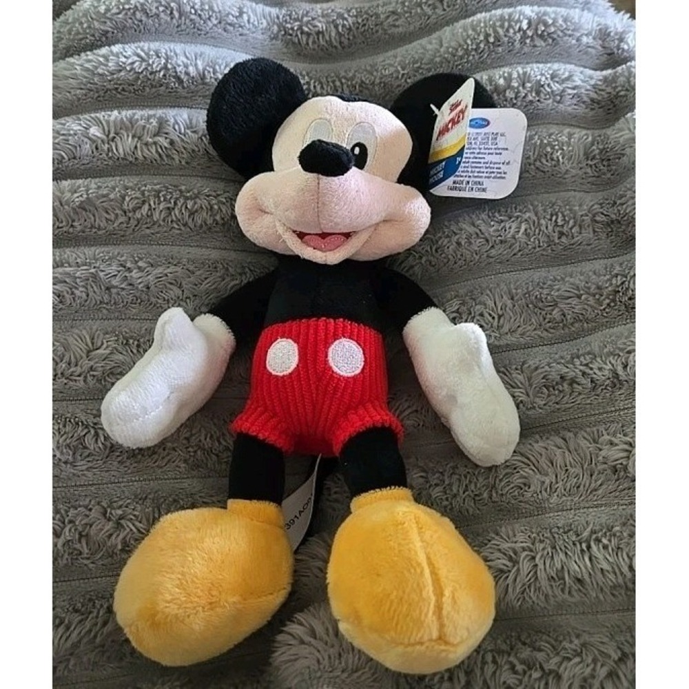 DISNEY Mickey Mouse plush with corduroy shorts, NWT!
